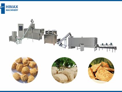 Industrial Fully Automatic Making Vegetarian Meat Textured Soy Protein Machine