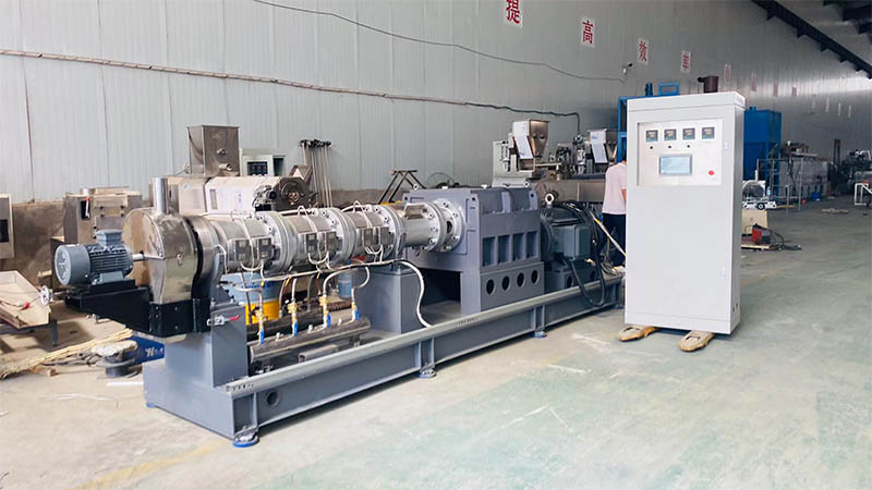 Modified starch extruder machine line