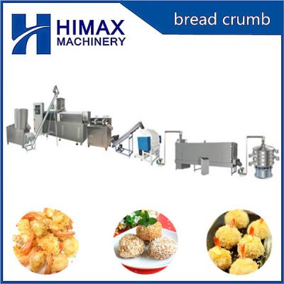 Extrusion bread crumbs line